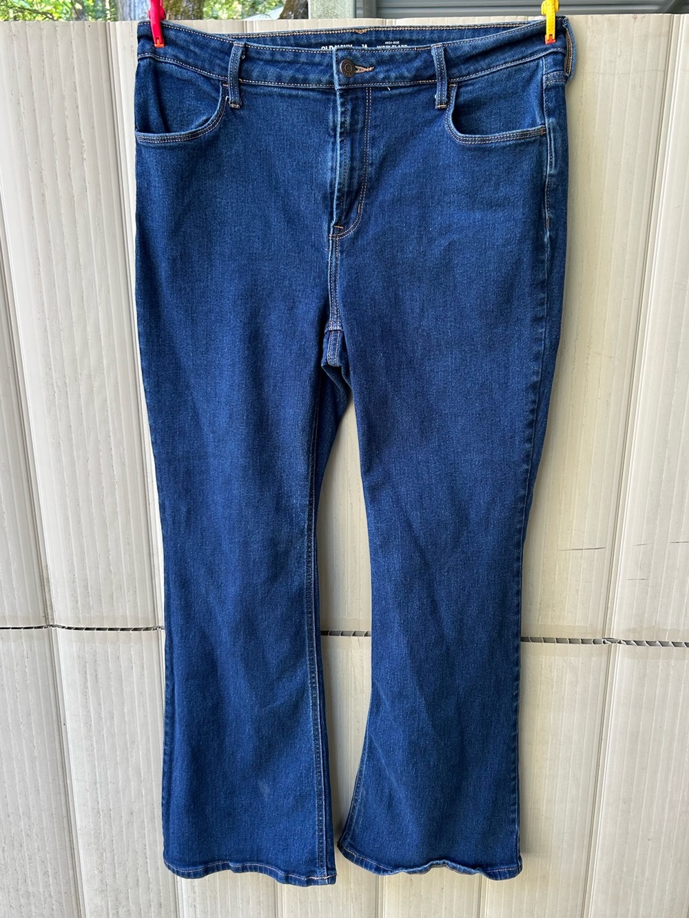 Old Navy Women's Dark Blue Flare Jeans